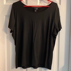 Black nylon top. Perfect for under a blazer or sweater